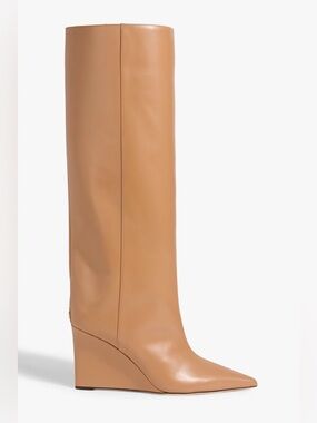 Jimmy Choo Blake 85 leather wedge knee boots